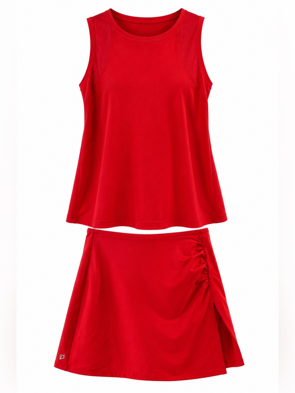 Peloton Red Performance Tank & Skort Set | Size M | Athletic Workout Outfit